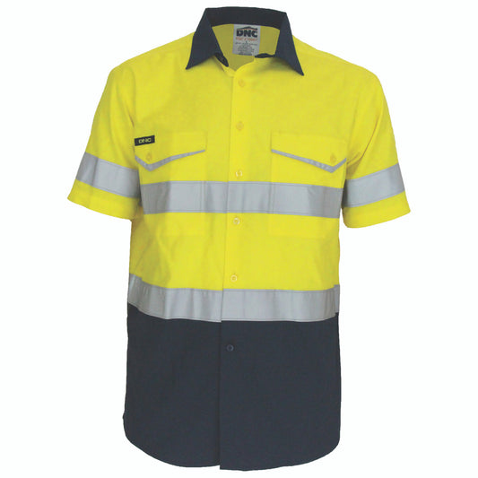 DNC Two-Tone RipStop Cotton Shirt with CSR Reflective Tape. S/S 3587