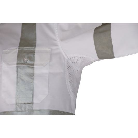 DNC RTA NIGHT WORKER WHITE SHIRT WITH CSR R/TAPE