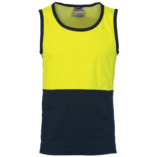 DNC Cotton Back Two Tone Singlet 3841