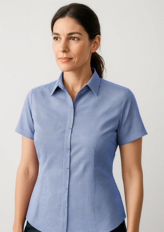BIZ CORPORATES Womens Newport Short Sleeve Shirt 42512