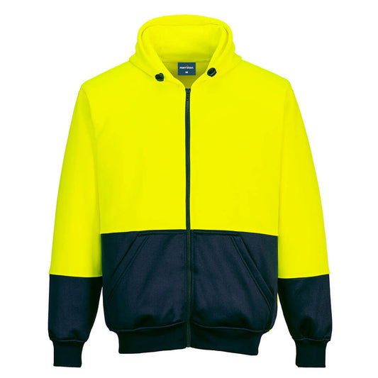 B327 - Hi-Vis Contrast Zipped Class D Hoodie