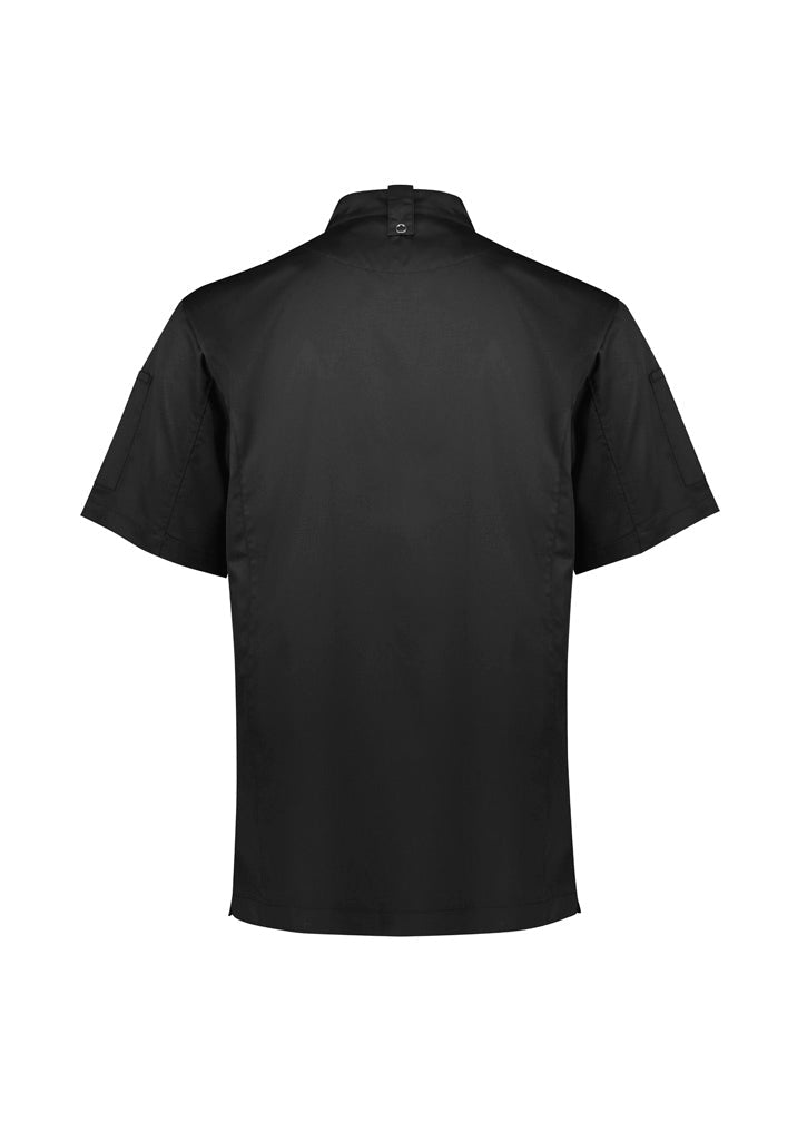 BIZ COLLECTION Mens Alfresco Short Sleeve Chef Jacket CH330MS