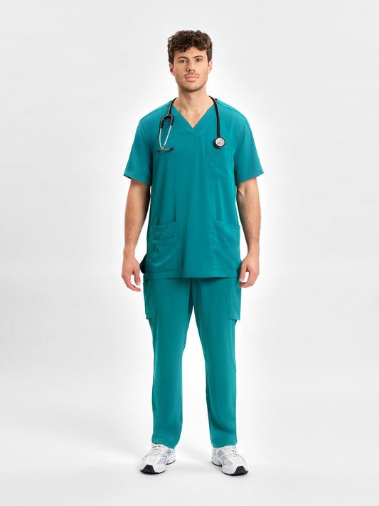 INAURA Avery Mens V-Neck Scrub Top CST945MS