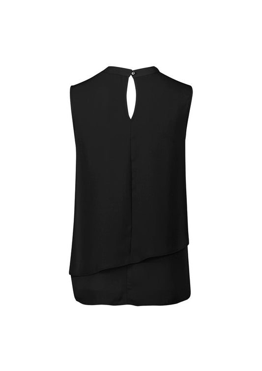 BIZ CORPORATES Womens Seville Sleeveless Layered Blouse RB260LN