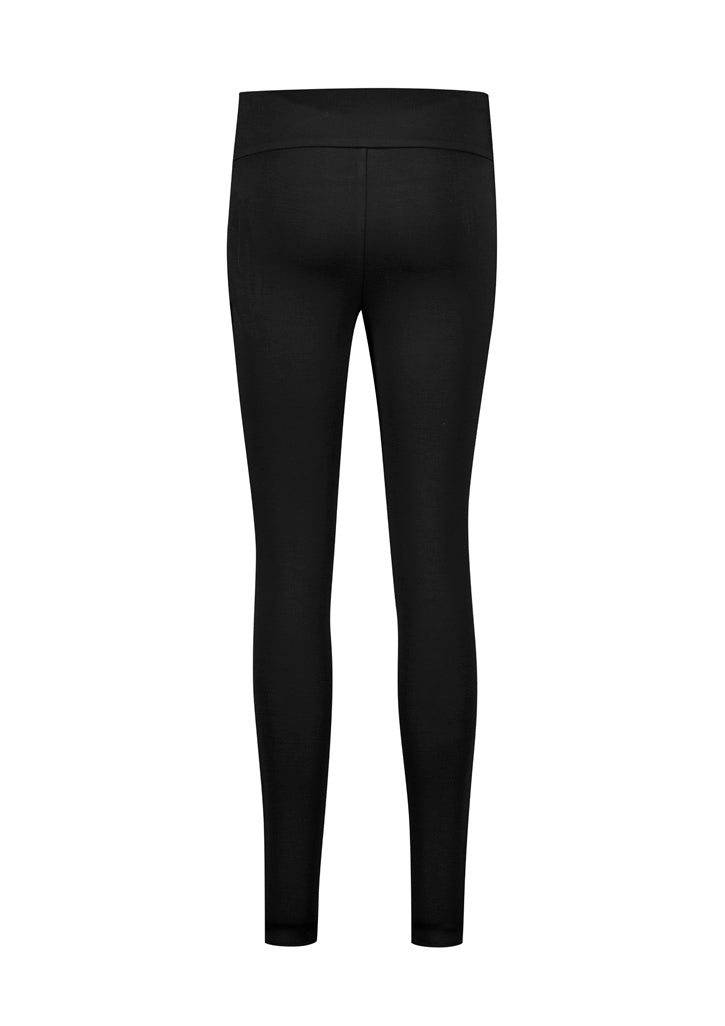 BIZ CORPORATES Womens Scuba Ponte High-rise Pull-on Corporate Legging RGP303L