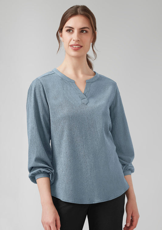 BIZ CORPORATES Womens Ruche Long Sleeve Blouse RU568LL