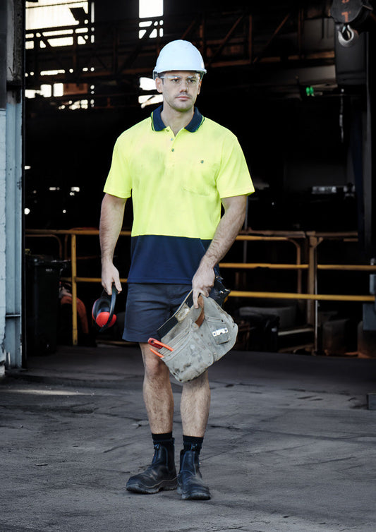 SYZMIK Unisex Hi Vis Basic Short Sleeve Polo ZH231