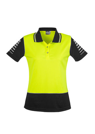 SYZMIK Womens Hi Vis Zone Polo ZHL236 Clearance
