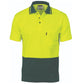 DNC Cotton Back HiVis Two Tone Fluoro Polo - Short Sleeve 3814