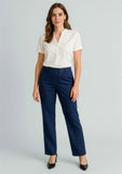 BIZ CORPORATES Womens Cool Stretch Relaxed Pant 10111