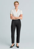 BIZ CORPORATES Womens Cool Stretch Bandless Slim Leg Pant 10121