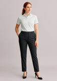 BIZ CORPORATES Womens Siena Bandless Elastic Waist Pant 10722