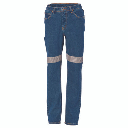 DNC Ladies Taped Denim Stretch Jeans CSR R/Tape 3339