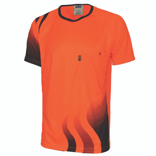 DNC WAVE HIVIS SUBLIMATED TEE 3562