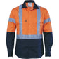 DNC HiVis D/N 2 Tone Drill Shirt with H Pattern Generic R/ Tape - Long sleeve 3983