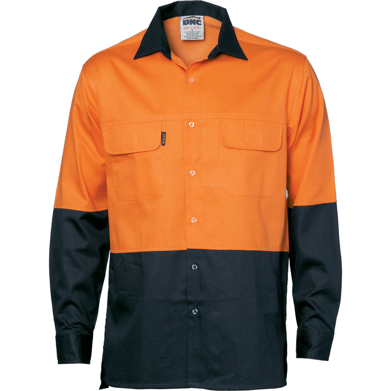 DNC HiVis 3 Way Cool-Breeze Cotton Shirt - Long sleeve 3938