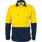 DNC HiVis 2 Tone Cool-Breeze Close Front Cotton Shirt - Long sleeve 3934