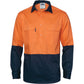 DNC HiVis 2 Tone Cool-Breeze Close Front Cotton Shirt - Long sleeve 3934