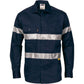 DNC HiVis Cool-Breeze Cotton Shirt with 3M 8910 R/Tape - Long sleeve 3885