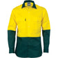DNC HiVis Two Tone Cotton Drill Shirt - Long Sleeve 3832