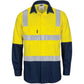 DNC HIVIS Two Tone Cool-Breeze Cotton Shirt with Hoop & Shoulder CSR Reflective Tape - Long Sleeve 3747
