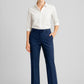 BIZ CORPORATES Womens Comfort Wool Stretch Adjustable Waist Pant 14015