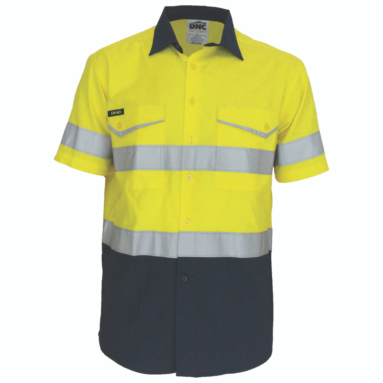 DNC Two-Tone RipStop Cotton Shirt with CSR Reflective Tape. S/S 3587