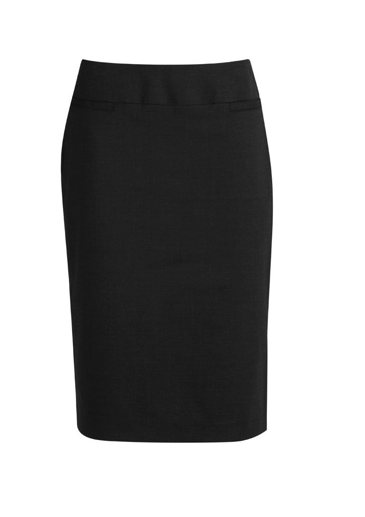 BIZ CORPORATES Womens Comfort Wool Stretch Relaxed Fit Lined Skirt 24011