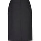BIZ CORPORATES Womens Comfort Wool Stretch Relaxed Fit Lined Skirt 24011
