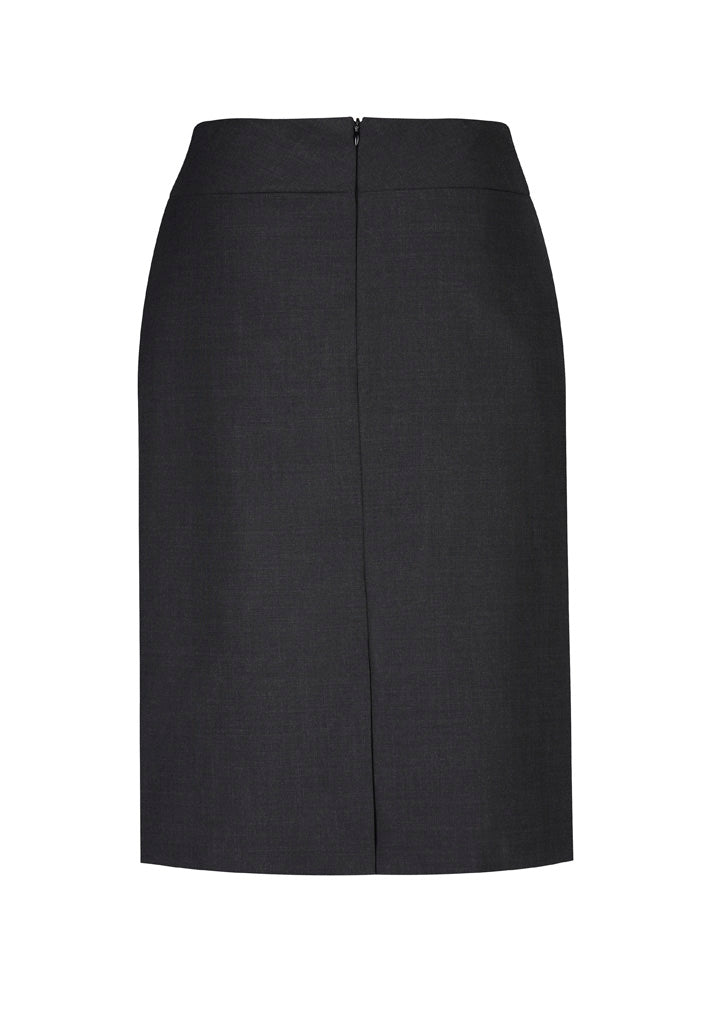 BIZ CORPORATES Womens Comfort Wool Stretch Relaxed Fit Lined Skirt 24011