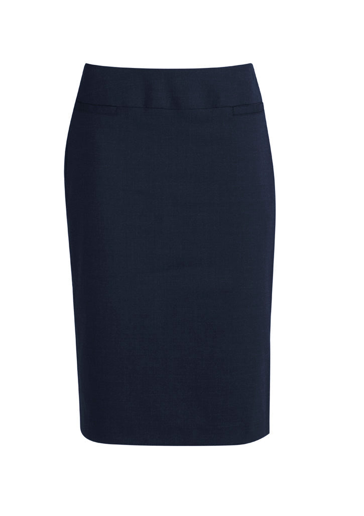 BIZ CORPORATES Womens Comfort Wool Stretch Relaxed Fit Lined Skirt 24011
