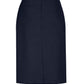 BIZ CORPORATES Womens Comfort Wool Stretch Relaxed Fit Lined Skirt 24011