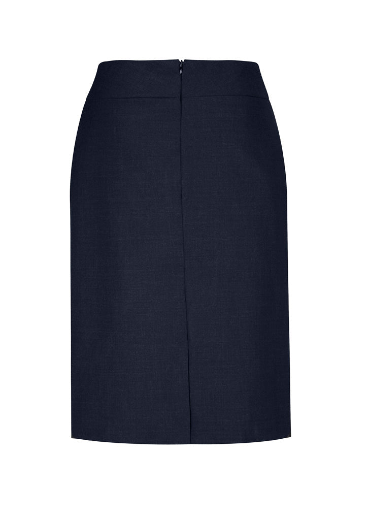 BIZ CORPORATES Womens Comfort Wool Stretch Relaxed Fit Lined Skirt 24011