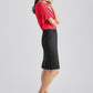 BIZ CORPORATES Womens Comfort Wool Stretch Multi-Pleat Skirt 24015