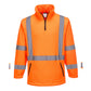 MF116 - Hi-Vis X Back 1/4 Zip Polar Fleece