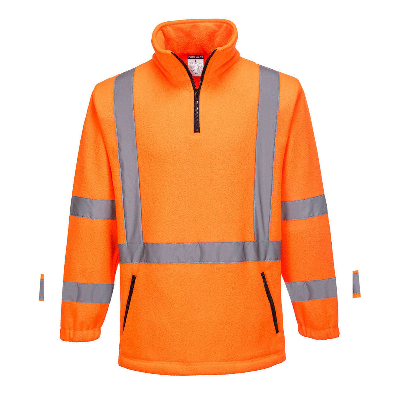 MF116 - Hi-Vis X Back 1/4 Zip Polar Fleece