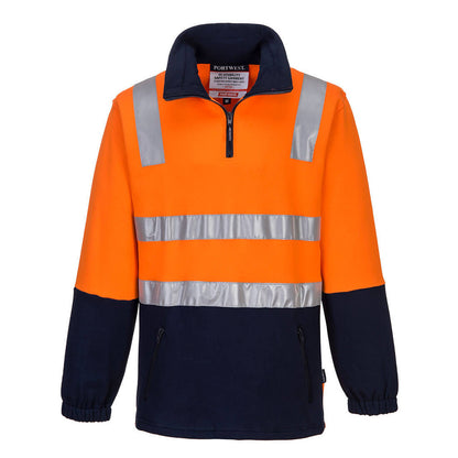 MF615 - Hi-Vis Contrast 1/4 Zip Brush Fleece
