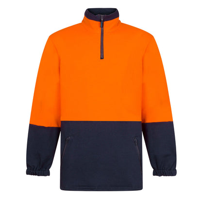 MF515 - Hi-Vis Contrast 1/4 Zip Class D Brush Fleece