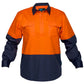 MC801 - Hi-Vis Two Tone Lightweight Long Sleeve Closed Front Shirt