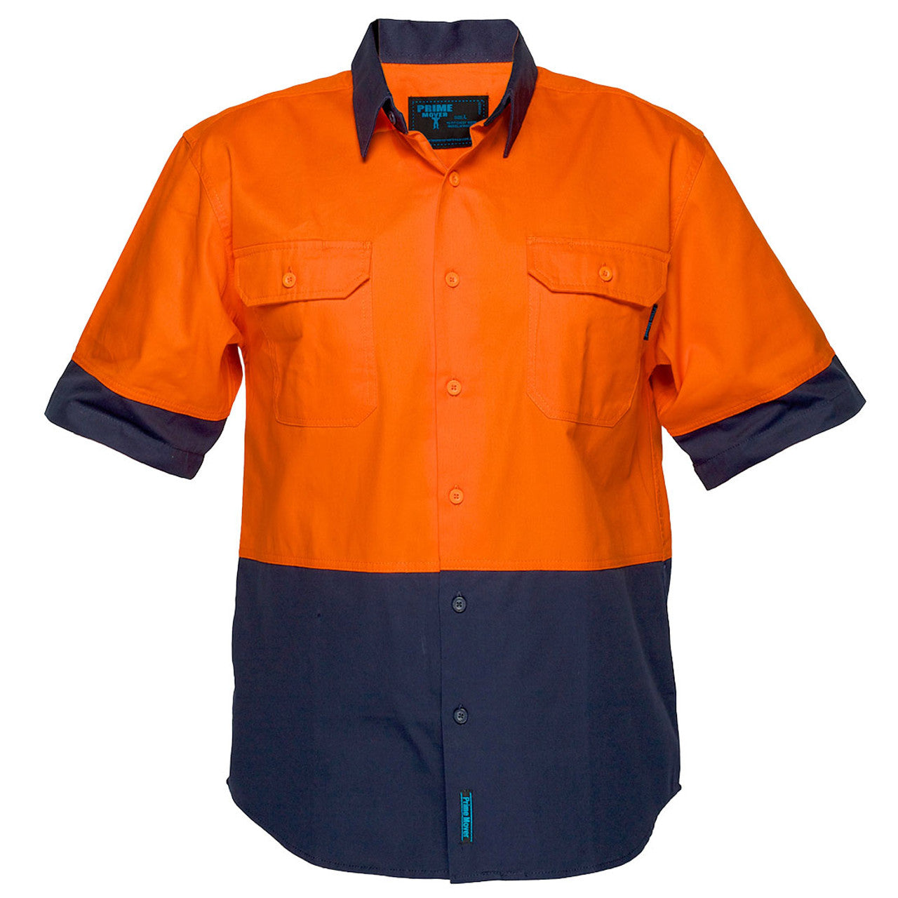 MS902 - Hi-Vis Two Tone Regular Weight Short Sleeve Shirt