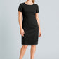 BIZ CORPORATES Womens Cool Stretch Short Sleeve Shift Dress 30112