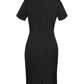 BIZ CORPORATES Womens Cool Stretch Short Sleeve Shift Dress 30112