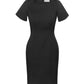 BIZ CORPORATES Womens Cool Stretch Short Sleeve Shift Dress 30112
