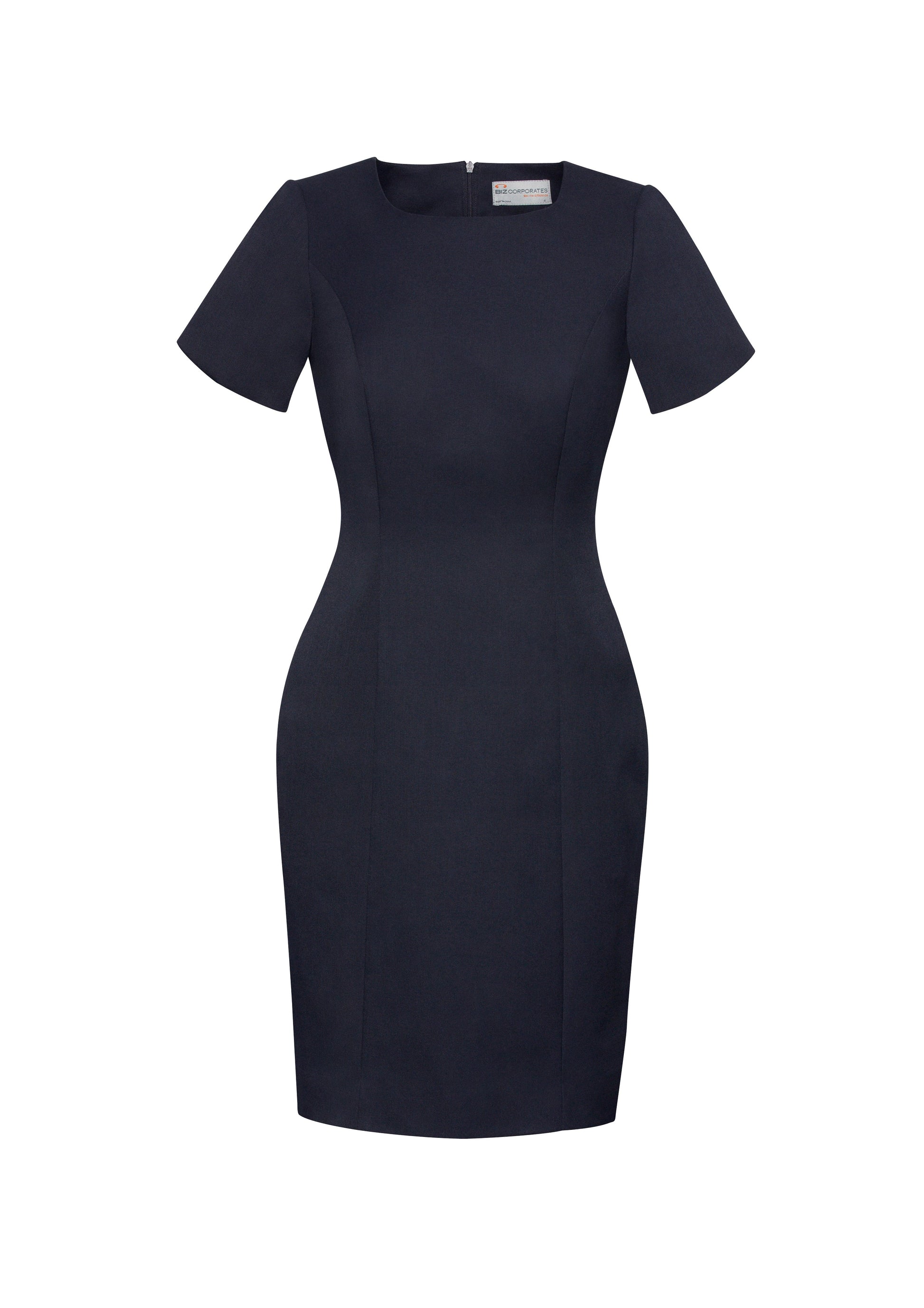 BIZ CORPORATES Womens Cool Stretch Short Sleeve Shift Dress 30112