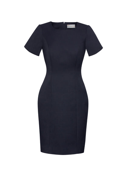 BIZ CORPORATES Womens Cool Stretch Short Sleeve Shift Dress 30112