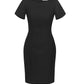 BIZ CORPORATES Womens Comfort Wool Stretch Short Sleeve Shift Dress 34012
