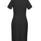 BIZ CORPORATES Womens Comfort Wool Stretch Short Sleeve Shift Dress 34012