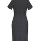BIZ CORPORATES Womens Comfort Wool Stretch Short Sleeve Shift Dress 34012