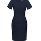 BIZ CORPORATES Womens Comfort Wool Stretch Short Sleeve Shift Dress 34012