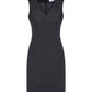 BIZ CORPORATES Womens Comfort Wool Stretch Sleeveless V-Neck Dress 34021